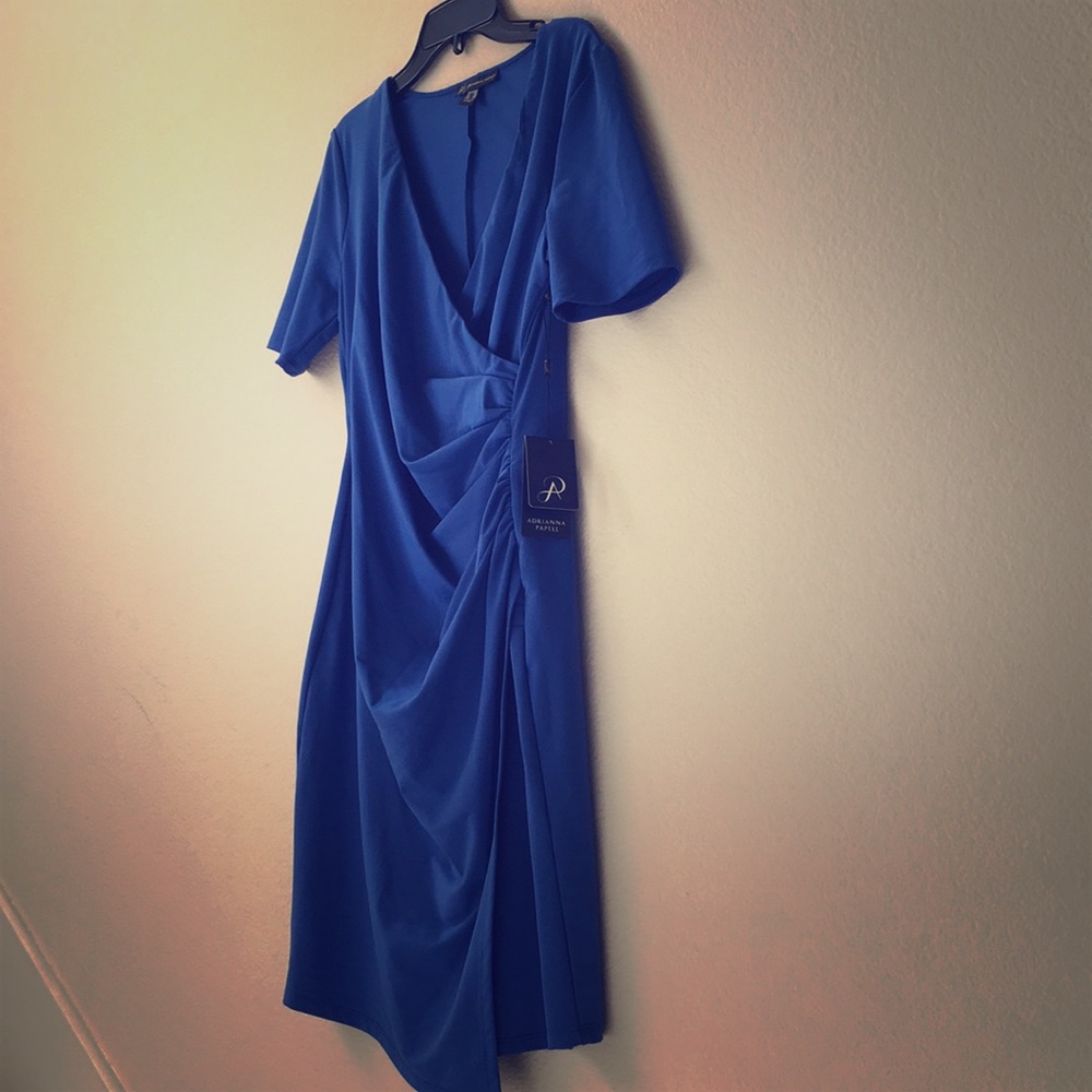 A blue dress